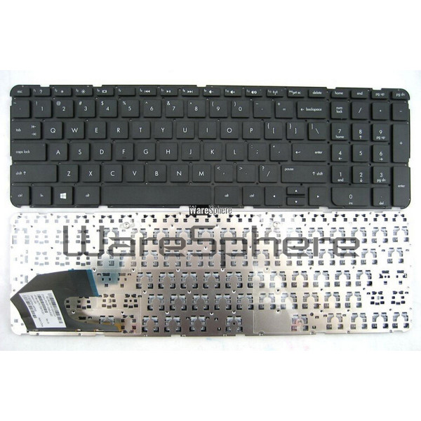 US Black Keyboard With Frame for HP Pavilion Sleekbook 15b000 696284