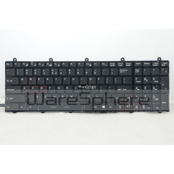 Backlit Keyboard for MSI GT70 V139922DK2 S1N3EUS212SA0 UI Black