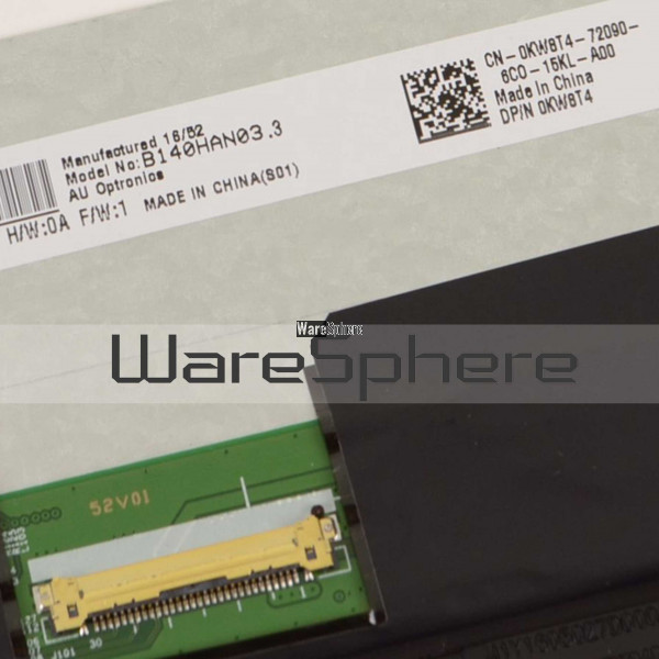 Écran De Remplacement 14" LED Pour Dell Latitude 7480/7490 - Réf. NV140FHM-N47 - Full HD - Neuf Avec Garantie