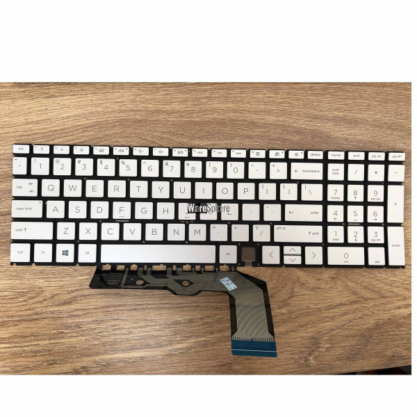 Backlit Keyboard for HP ENVY X360 15ED Silver