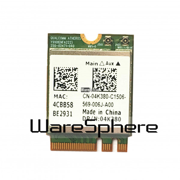 QCNFA222 AR5BWB222 04K380 2.4/5GHz 802.11abgn Bluetooth4.0 Wifi Card