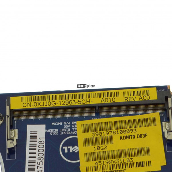 Motherboard Intel i5-6200U 2.3GHz For Dell Latitude E5470 XJJ0G 0XJJ0G